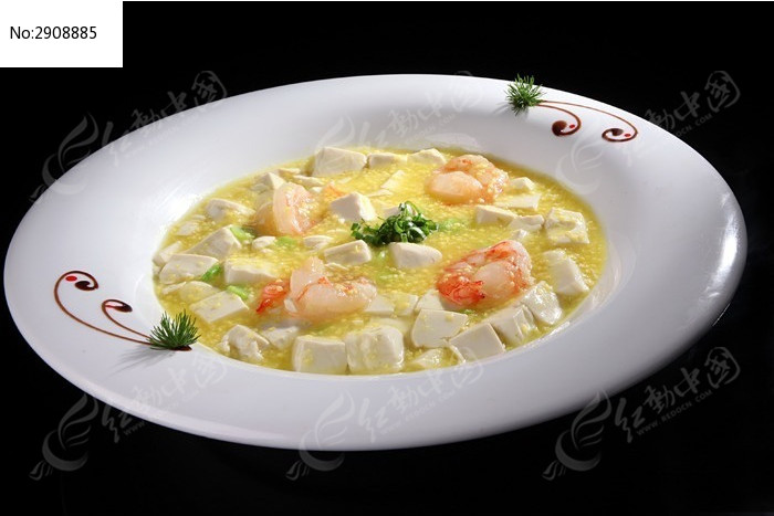 金米鲜虾煮豆腐
