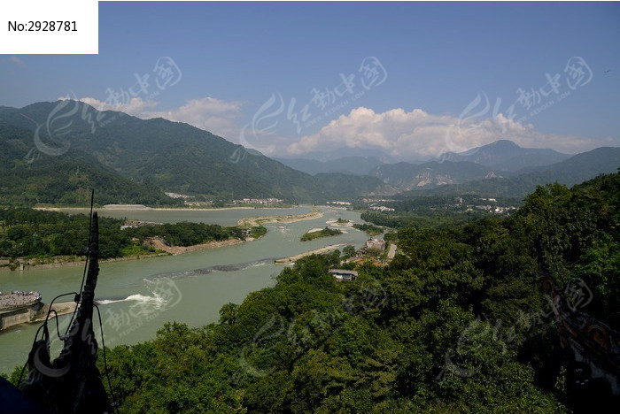 都江堰水域一景