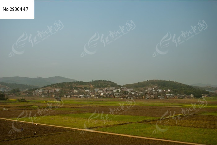 平原地区的大片农田