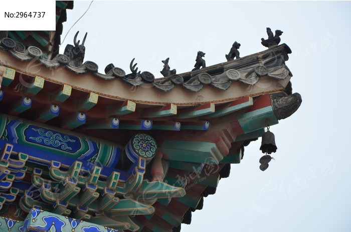 杨家埠民间艺术大观园里的古建筑屋檐