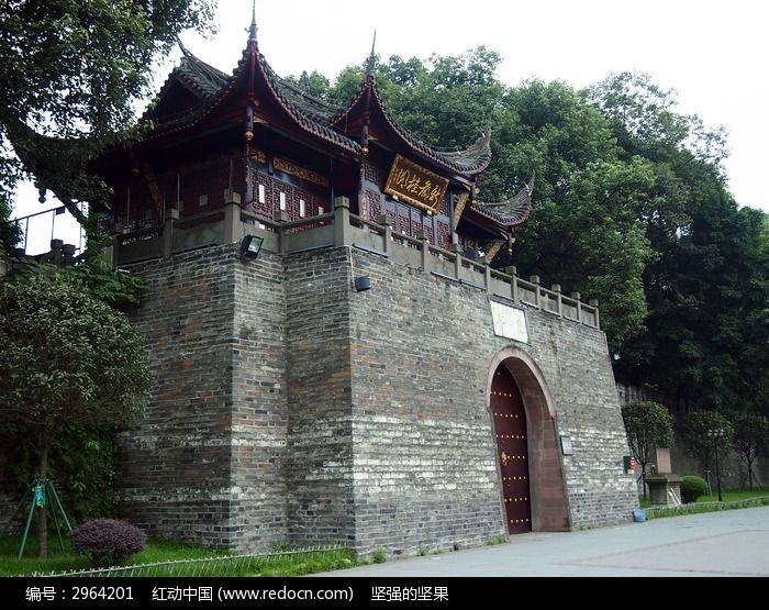 桂湖古城大门高清图片下载_红动中国