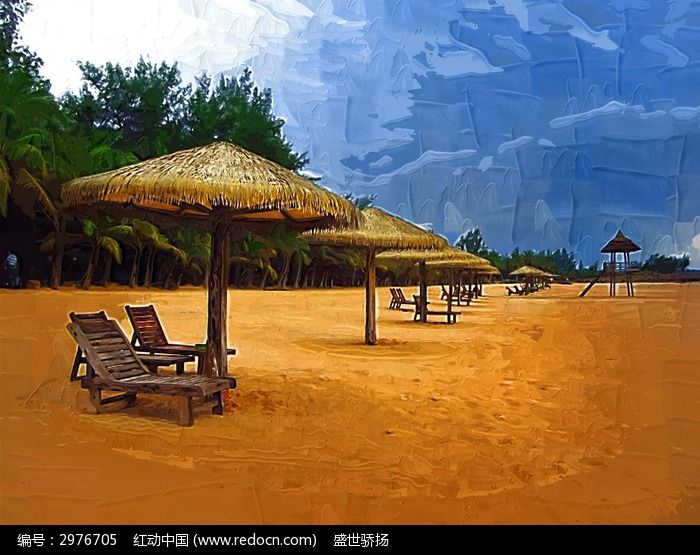 海边亭子图片,高清大图