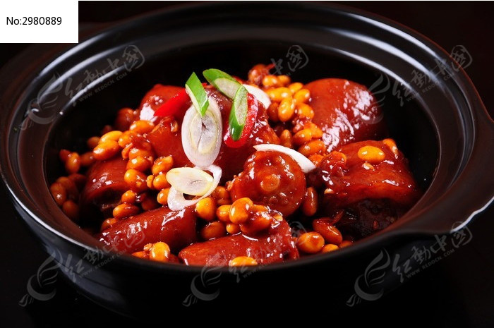 茄汁黄豆猪尾煲图片_餐饮美食图片