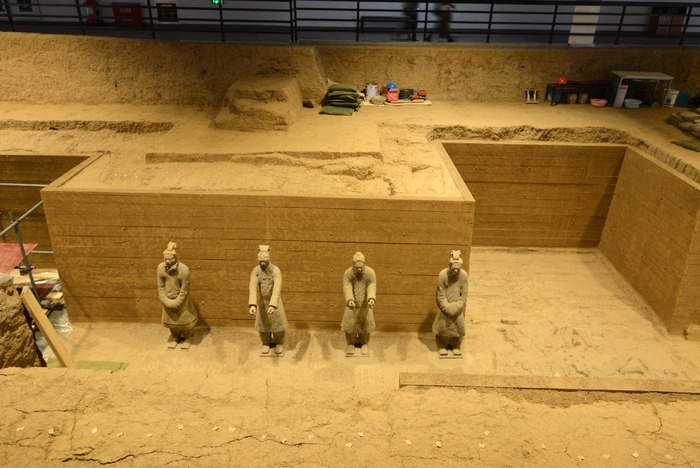 秦始皇陵墓的藏坑图片