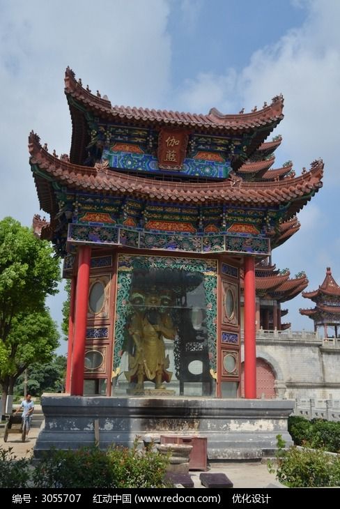 古建筑伽蓝殿图片_建筑摄影图片