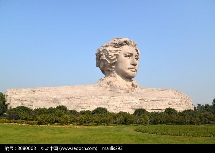 长沙橘子洲毛泽东头像图片_艺术文化图片