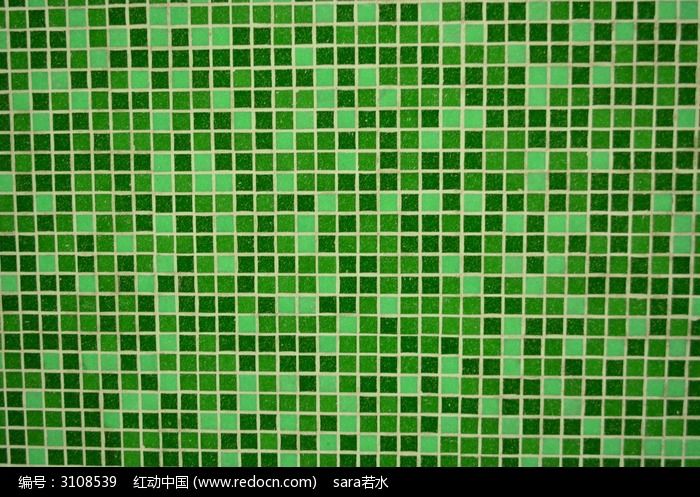 地铁站瓷砖碎绿色纹理