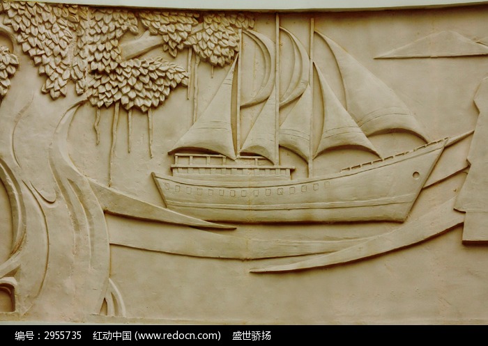 墙面雕刻画