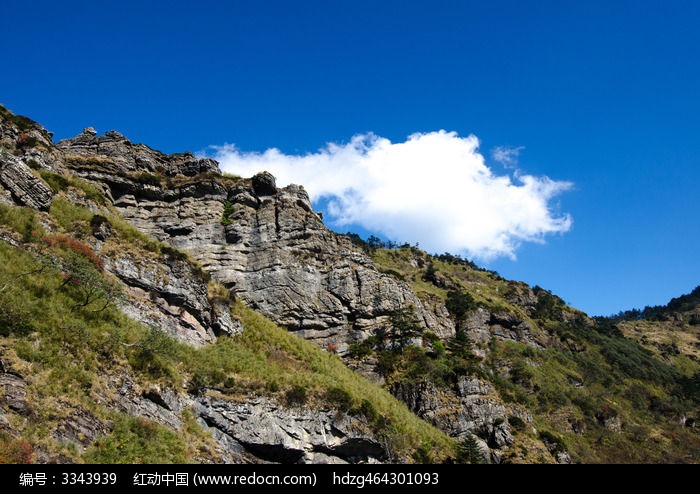 神农架神农顶风景区神农谷大山高清图片下载_红动网