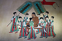 步辇图局部