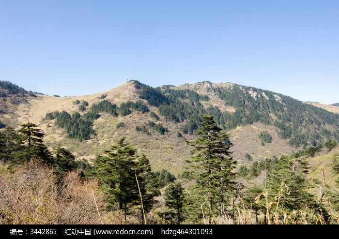 神农架神农顶风景区神农谷大山