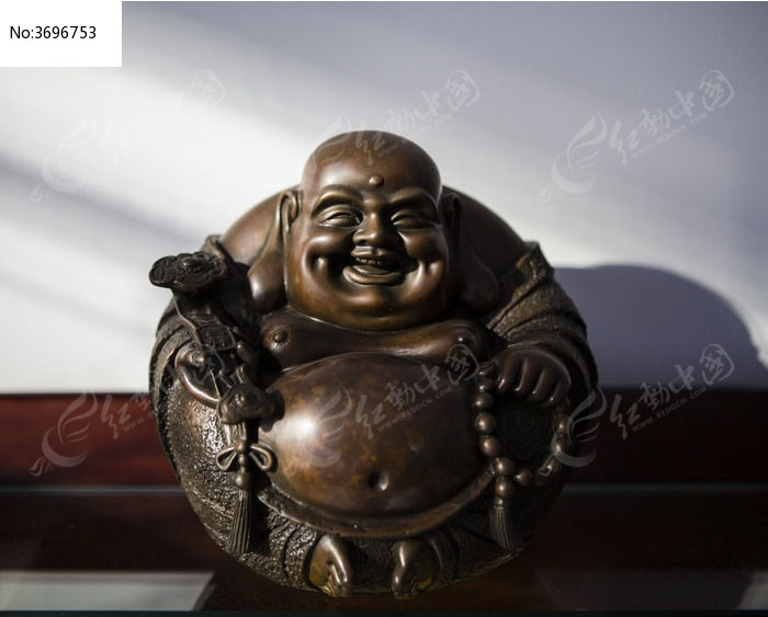 弥勒佛铜像