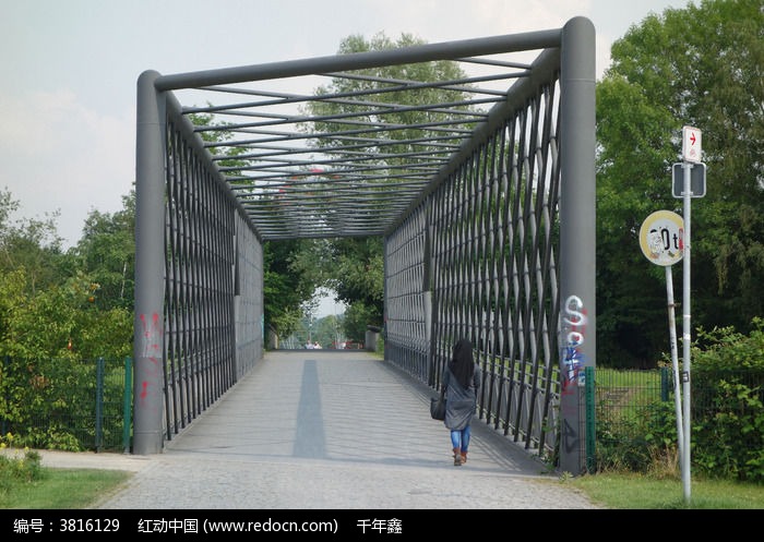 原创摄影图 建筑摄影 园林景观 德国景观钢架廊道
