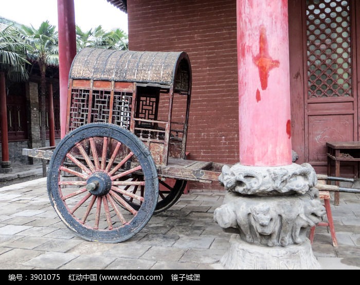 洛阳民俗博物馆马车古代