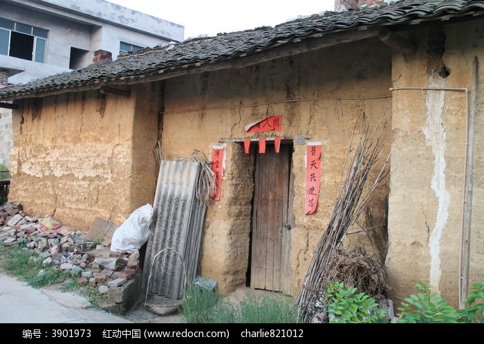 广西象州农村风光泥房