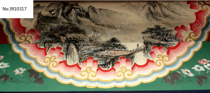 壁画深秋深山高清图片下载_红动中国
