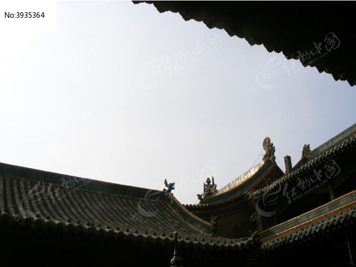 平遥古城古建筑屋顶