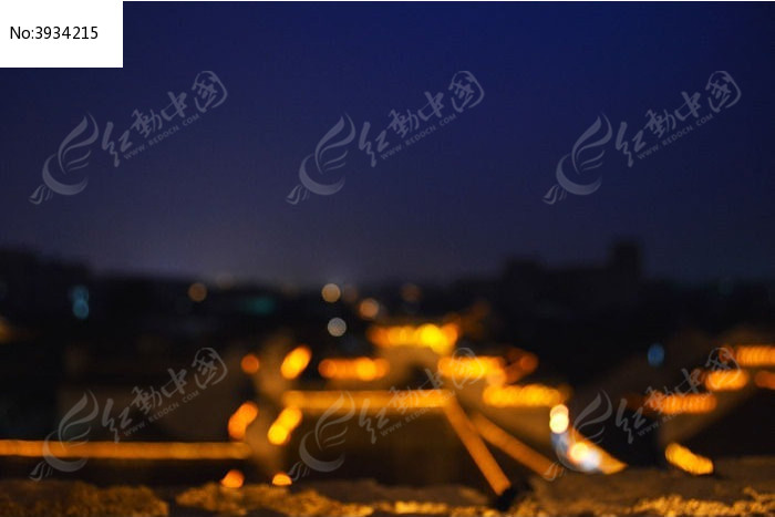 扬州的古城楼光图片,高清大图_名胜古迹素材