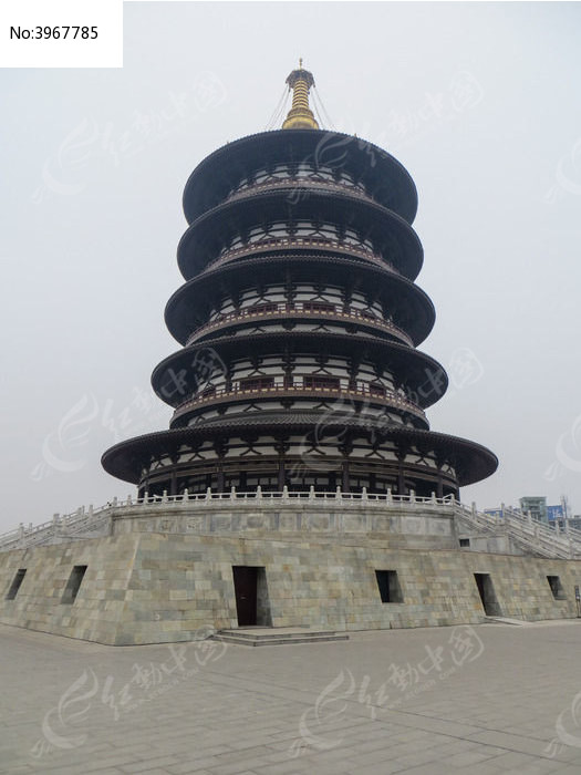 隋唐遗址天堂塔景观图片,高清大图_名胜古迹素