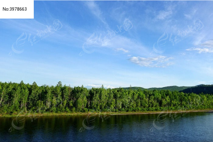 夏日河景