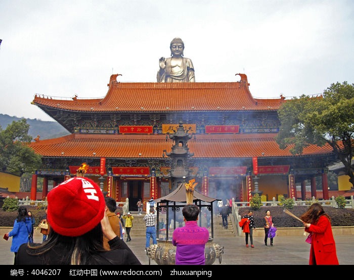 灵山景区佛寺大佛