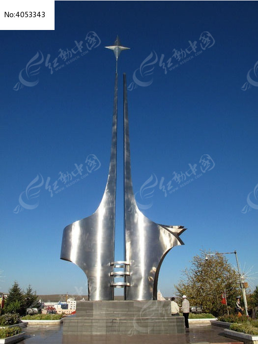 漠河县北极星雕塑图片,高清大图_城市风光素材