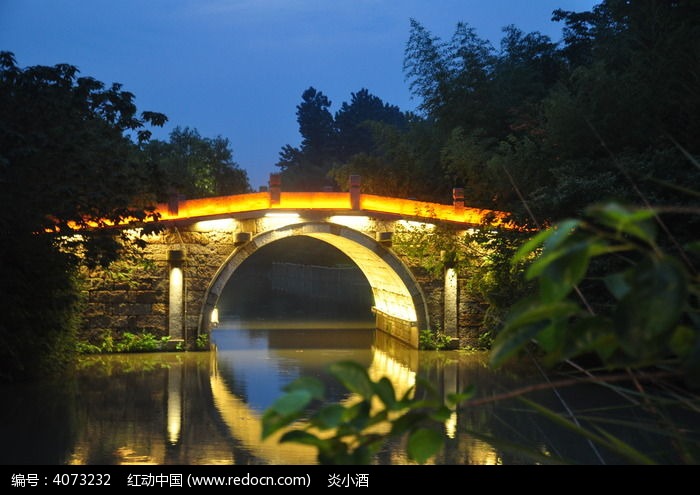 夜景小桥