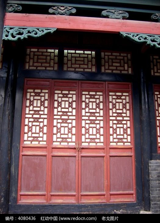 山西平遥古城古建筑四联门高清图片下载_红动中国