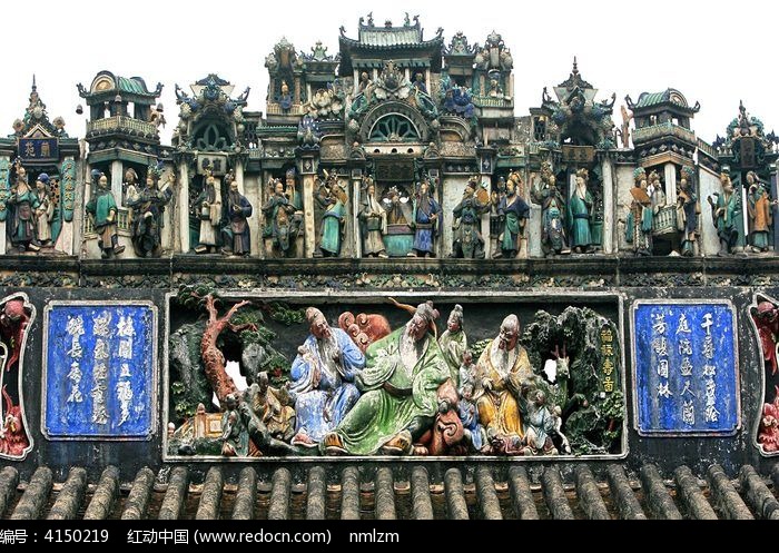 陈家祠 石湾脊饰