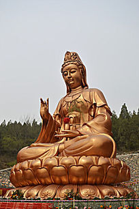 文物佛祖坐莲台铜像