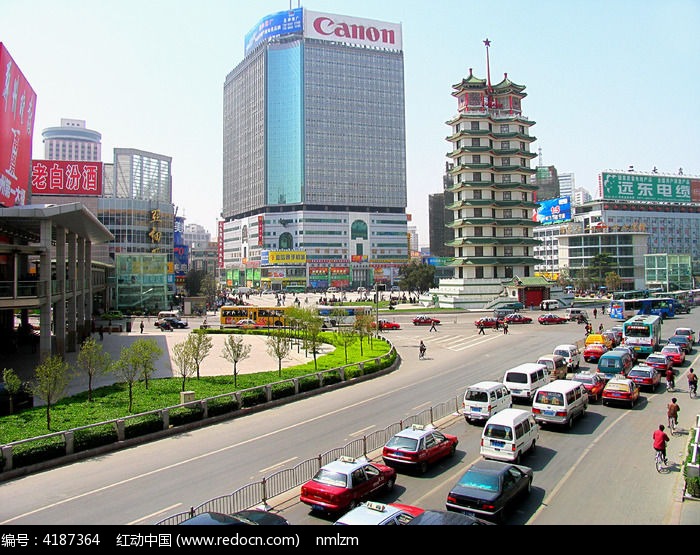 郑州二七广场街景图片,高清大图_城市风光素材
