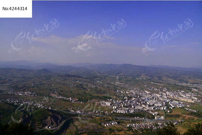 竹山县城全景