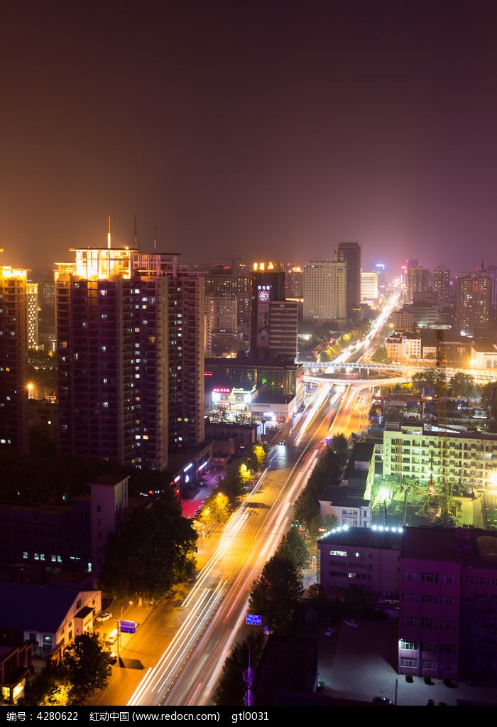 郑州花园里夜景