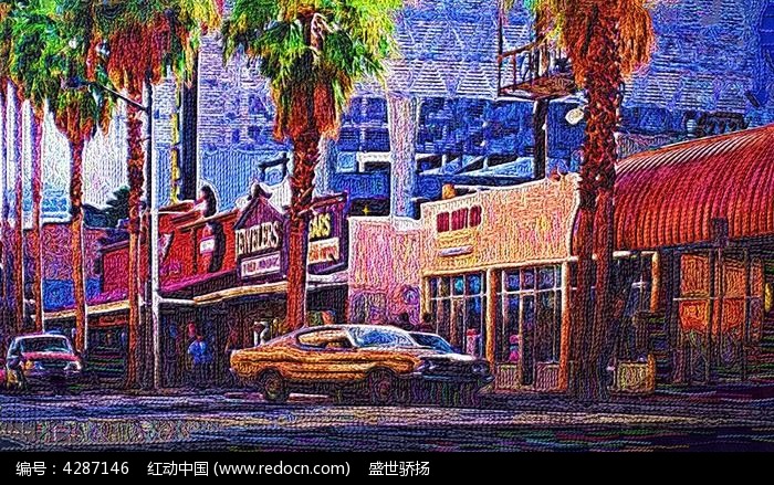 欧洲风景油画图片,高清大图