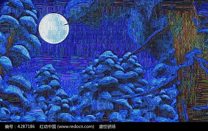 夜色风景画
