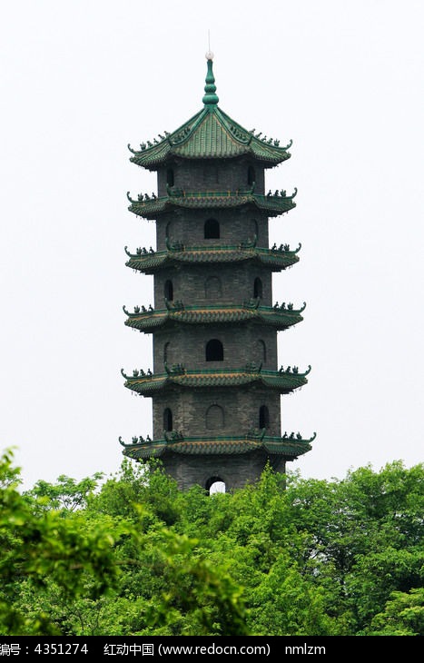 柳州蟠龙山文光塔风景