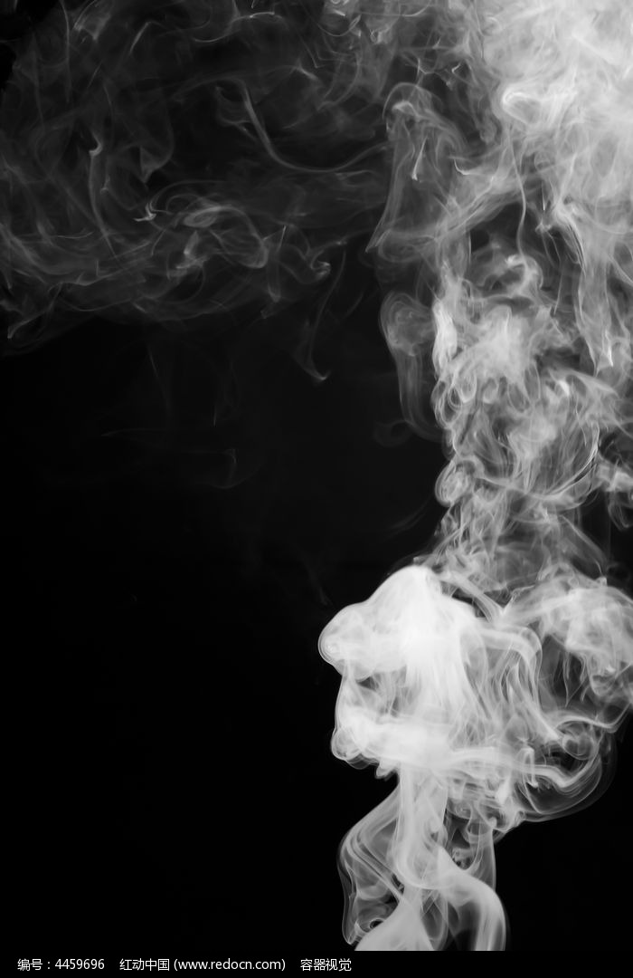 晕开的白色烟雾