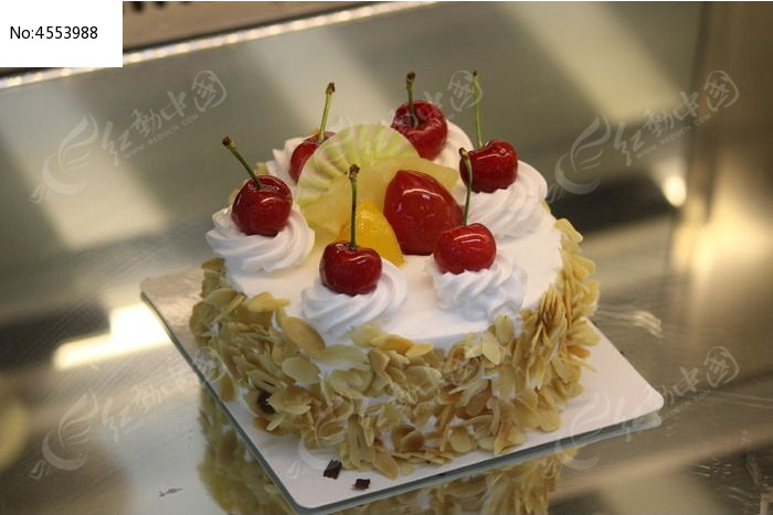 4寸果仁蛋糕图片,高清大图_小吃点心素材