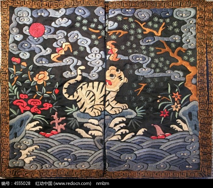 清代武职服饰补服图片,高清大图_民间收藏素材