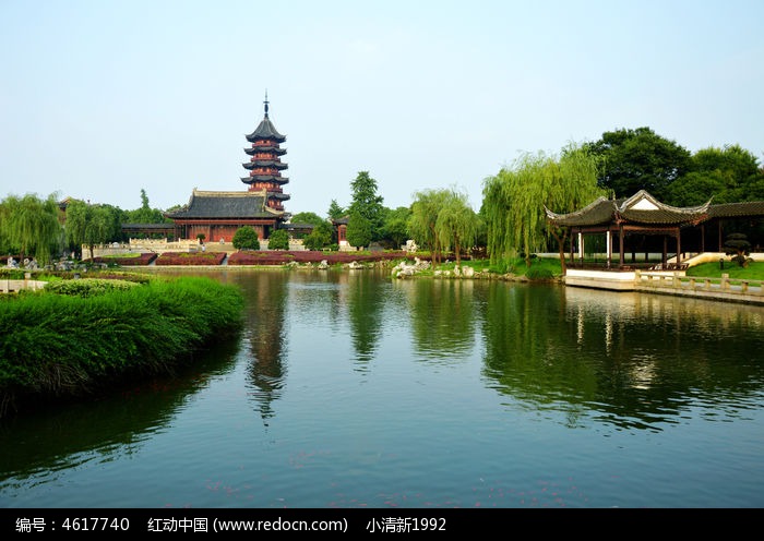 盘门景区湖面风景图片,高清大图_名胜古迹素材