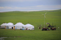 蒙古族牧民的蒙古包