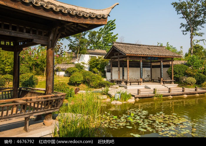 绿博园古建筑高清图片下载_红动中国