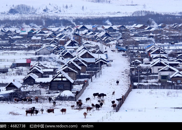 边塞雪村图片,高清大图_乡村小镇素材