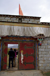 藏式民居大门