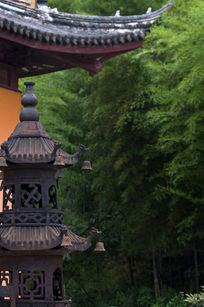 竹林寺庙香塔