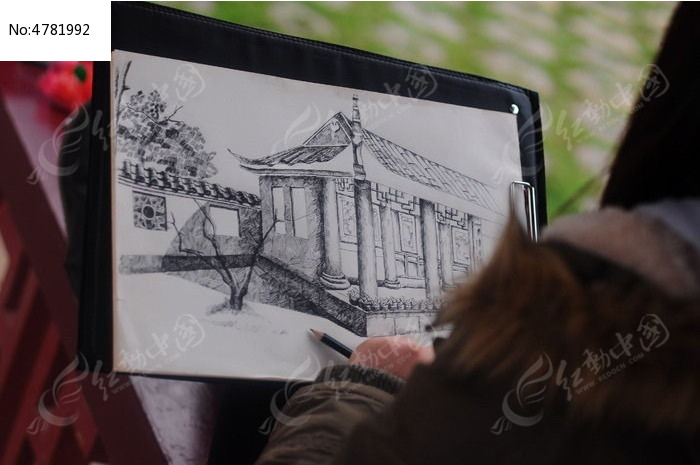 素描古建筑