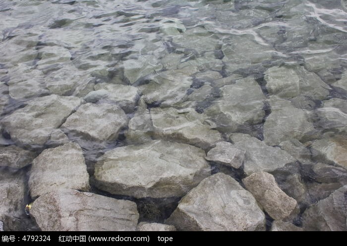 被水浸泡的石块纹理图