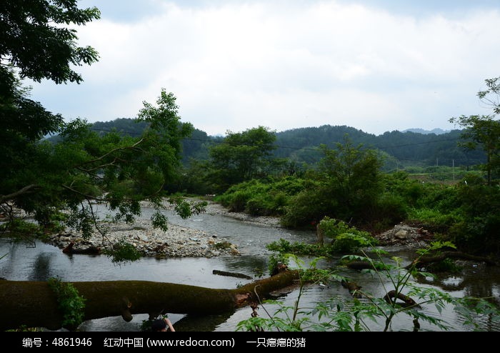 篁村小河涓涓图片,高清大图_江河湖泊素材