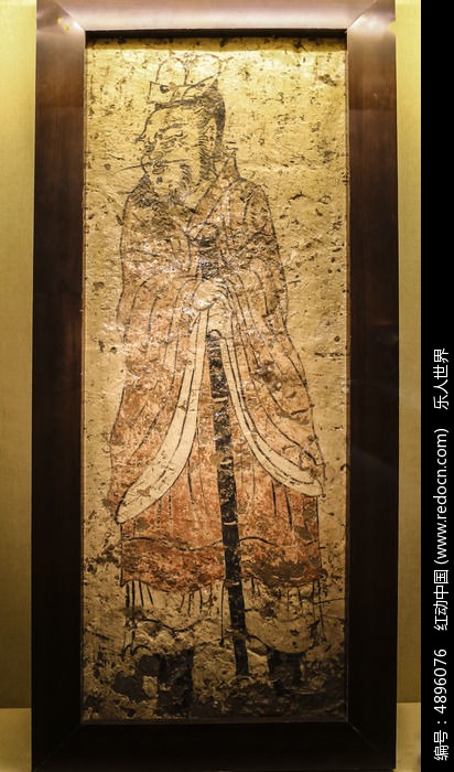 隋朝执刀武士壁画