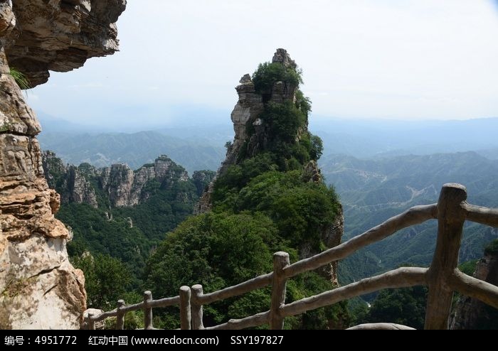 太行山脉中突出的孤峰